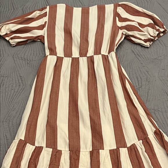 Knox Rose Women’s Striped V-Neck Wrap Tiered Dress size S - Picture 10 of 10